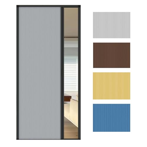 Porta scorrevole a fisarmonica per interni, divisorio e cancelletto doccia, divisorio invisibile pieghevole per armadio, bagno, cucina, ufficio, design salvaspazio