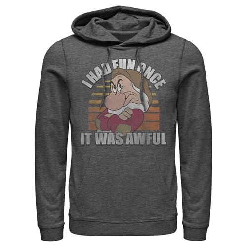 Disney Pas de Plaisir Sweatshirt à Capuche Homme Coton Casual Chaud