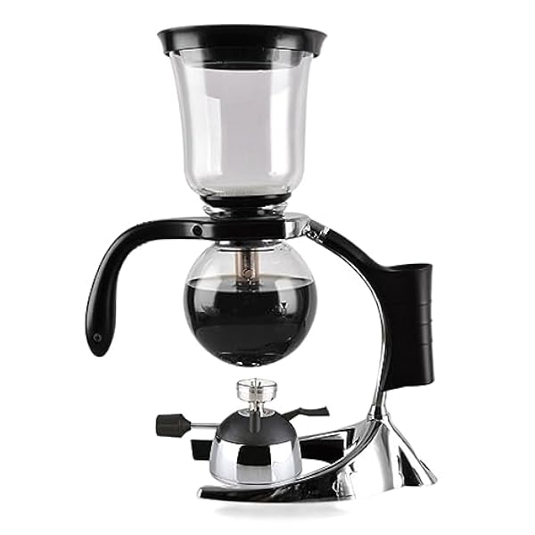 Siphon Kaffekanna för hem restaurang kontor, vakuum kaffebryggare varm te maskin passar de flesta