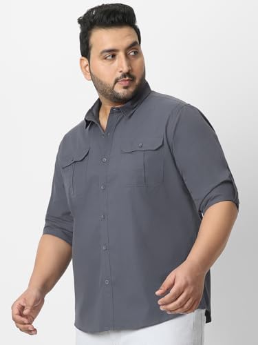 Image of Urbano Plus Men's Cotton Full Sleeve Regular Fit Casual Solid Shirt