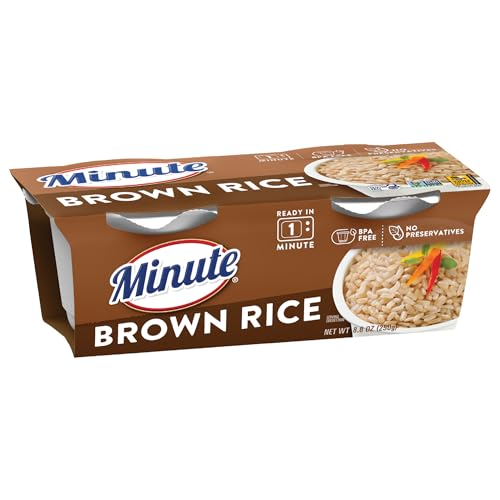 Minute Ready to Serve Brown Rice, Whole Grain, Gluten Free, Non-GMO, No Preservatives, (BPA-Free Cups), 8.8 Ounce (Pack of 2)