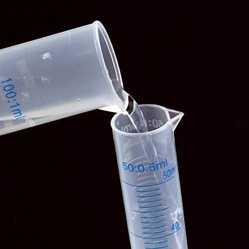 Pixnor Measuring Cylinder Graduated Cylinder Lab Test Tube Set of 4 - Thumbnail 4