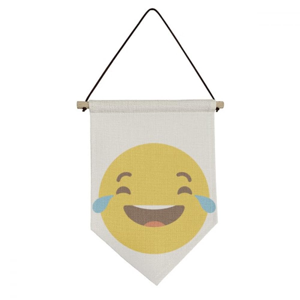 Laugh cry mignon chat en ligne drapeau toile pour une touche d'humour chez soi