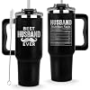 Best Husband Ever Tumbler 40 Oz Hubby Coffee Mug From Wife Worlds Best Husband Gifts Idea Wedding Anniversary Valentines Day Christmas Birthday Gifts For Men Him Husband Fathers Day Presents