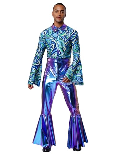 Combinaison métallique 70s disco homme : la solution pour un costume réussi