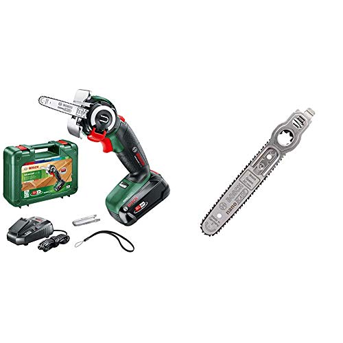 Bosch Akku Säge AdvancedCut 18 + Wood Speed 50 (2,5 Ah Akku, 18 Volt, mit NanoBlade Technologie, im Koffer, mit NanoBlade Technologie für EasyCut 12, 50, AdvancedCut 18 und AdvancedCut 50)