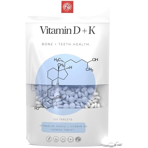 Fitness Health Vitamin D3 and K2 Tablets Cover