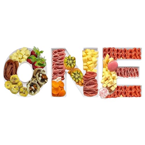 ShengHe 8inch ONE Tray Sweet Food Fillable Cardboard Letters Treat BABY Shower Decorative Box, SH-ONE8