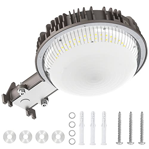 LED Barn Light 100W, 12000LM Dusk to Dawn LED Security Area Lights Exterior with Photocell, 5000K Daylight Outside LED Yard Lighting Fixture IP65 Waterproof Wall Mount-600W MH Replacement