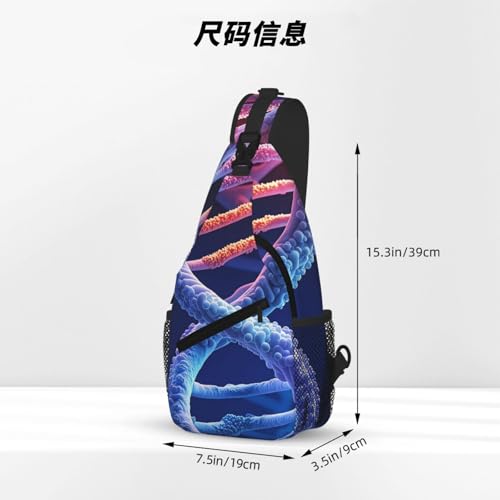 Bolso Dna Genetic Helix Tipo Sling para Hombre y Mujer miniatura 4