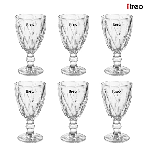 Image of Treo by Milton Regalia Goblet 300 ml I Tall Dessert Bowls with Wide Mouth for Easy scooping Ideal for Serving Sundaes ice Cream or Layered Desserts I for cafes, Parties, or Treats at Home I Set of 6