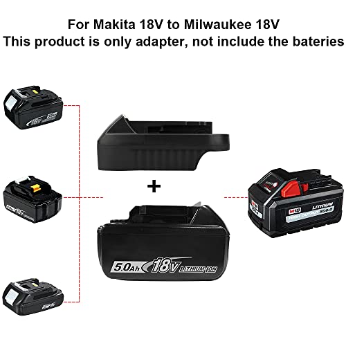 ZLWAWAOL Adaptador de bateria MT18ML compatível com BL1830 18V bateria de íon de lítio convertida pa