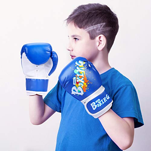image for Kids Boxing Gloves, SKL Boxing Gloves for Kids Boys Girls 3-15 Junior 