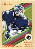 2023-24 O-Pee-Chee Hockey Retro #559 Arturs Silovs RC Rookie Vancouver Canucks Official NHL Trading Card (Stock Photo Shown, Card in Near Mint to Mint Condition)