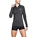 Under Armour Tech 1/2 Zip - Twist, ligera camiseta de manga larga mujer, Black / Black / Metallic Silver, M