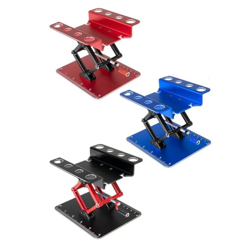 Support de réparation voiture RC plateforme assemblage réglable métal noir