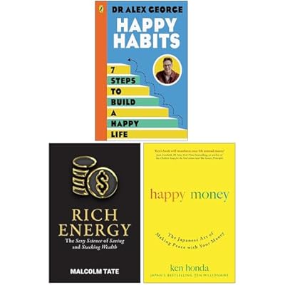Happy Habits, Rich Energy & Happy Money 3 Books Collection Set