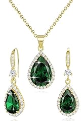05.May-Yellow Gold Plated | Emerald Green