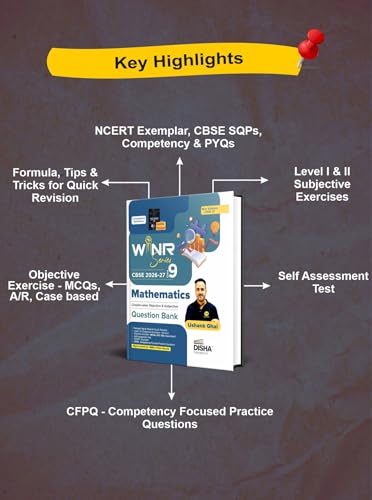 Image of WINR Series CBSE 2026-27 Class 9 Mathematics Chapter-wise Objective & Subjective Question Bank | One-shot solution for 2027 Class IX Exam | NCERT, Exemplar, SQP, Competency | Fully Solved