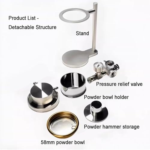 Cafetière pneumatique 9 bars avec manomètre et soupape de décharge - 7