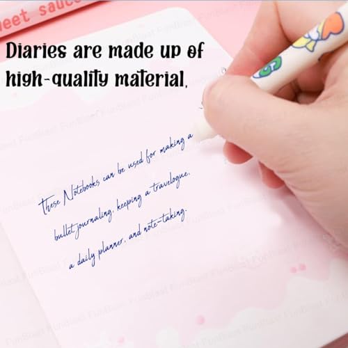Image of FunBlast Diary for Girls - Cherry Kawaii Diary for Kids, Journal DiarIES for Girls, Notepad for Students Stationary Items, Birthday Gifts- Random Design (112+Sheets)