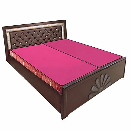 Image of The Furnishing Tree Mattress Protector /Waterproof Bedsheet Size WxL 36x72 inches Set of Two for Double Bed Polyester Pink