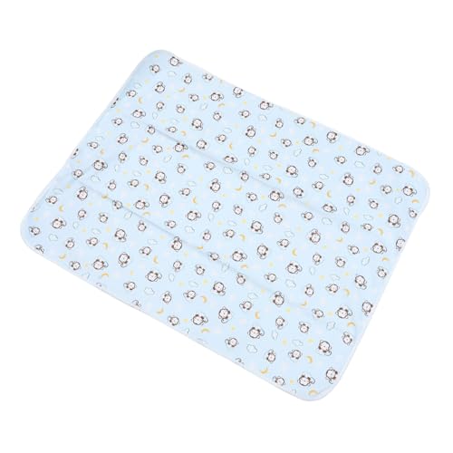 Beatifufu 1個 おむつ替えマット * mattress オムツ パッド オムツ シート オムツパッド の寝かしつけマット 新生児湿潤パッド ベルベット Blue