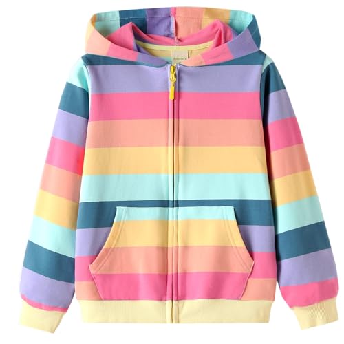 Image of Julylee Girls Cotton Pink Sweatshirts Hoodie Dinosaur Printed Tops