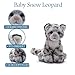 The Petting Zoo Snow Leopard Stuffed Animal Plushie, Gifts for Kids, Wild Onez Babiez Zoo Animals, Snow Leopard Plush Toy 6 inches