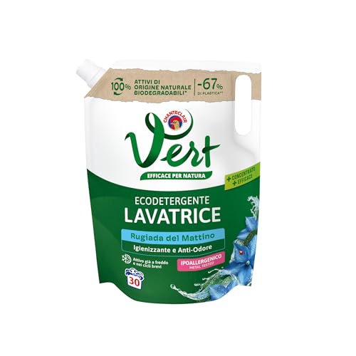 Vert - Ecodetergente Lavatrice - Fragranza Rugiada del Mattino, 100%