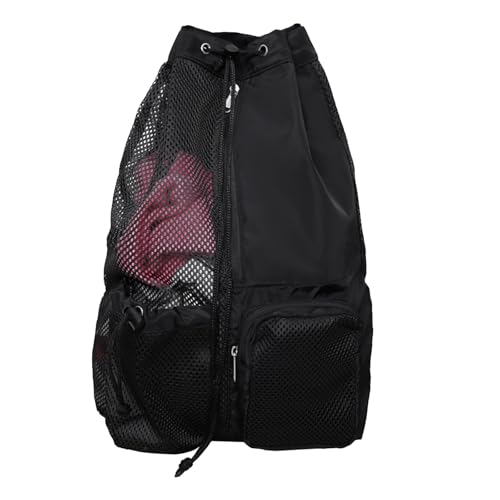 JSTHHTT Netz-Rucksack mit Kordelzug, Schwimmtasche, Schwimmsachen wasserdichte Wet Bag mit Reißverschluss, Mesh Strandrucksack Faltbar Schwimmbeutel Trocken Nass Trennung Schwimmtasche Turnbeutel