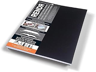 Crescent Cardboard Co RENDR No Show Thru Lay Flat Sketch Book 8.5 x 11-inch, 32 Sheets, Paper, White