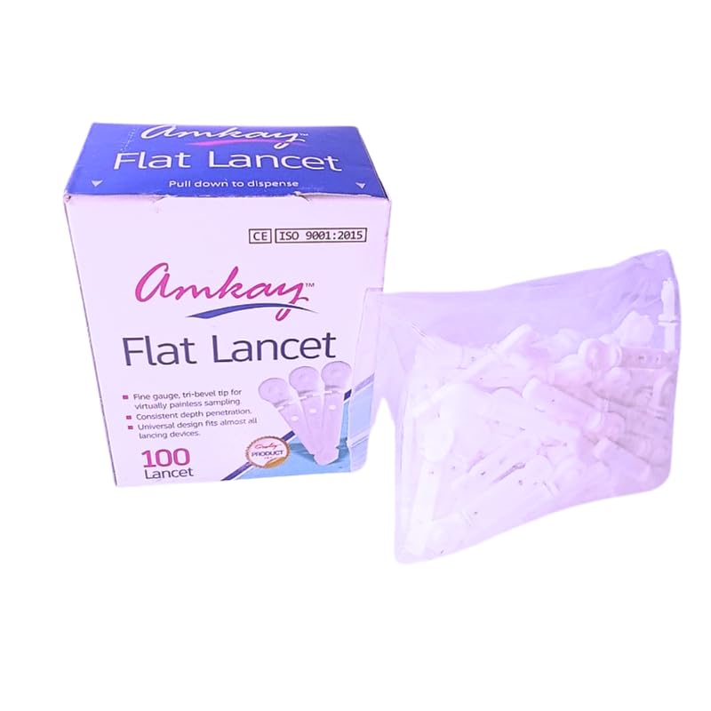 Amkay Products Flat Blood Lancet 100 Pieces (B0C14VJG9B) Amazon Price History, Amazon Price Tracker