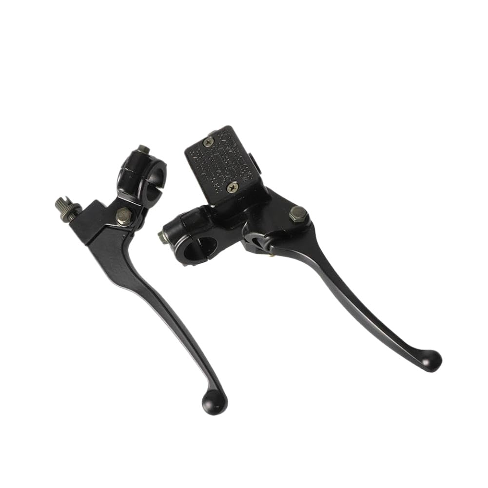 Unvsaqarh 1 Pair Hydraulic Brake Lever And Clutch Handle Set Compatible With Pit Bike Atv Quad Moped Scooter(1 Pair)