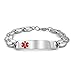 Produktbild Bling Jewelry Medizinische Kennzeichnung Ärzte Medizinischer Alarmid Armband Gravierbaren Mariner Kette Für Herren Edelstahl