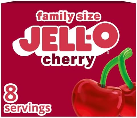 Jell-O Cherry Gelatin Dessert Mix (6 oz Box)