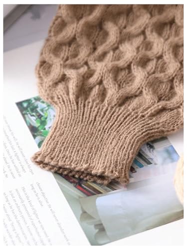 SHENHE Girl's Cardigan Button Down V Neck Knitted Long Sleeve Cropped Sweater Cardigan4