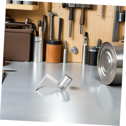 Soporte espejo montaje pared PRETYZOOM acero plata herraje esquina convexa pack de 2 7