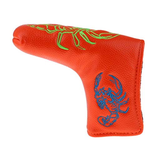 MAZEL Embroidered Golf Putter Head Cover Blade Headcover,Fit for Taylormade Titleist Scotty Cameron