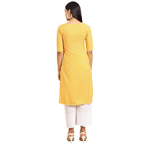 Image of Pinkmint Women's Crepe Digital Print Straight Kurta