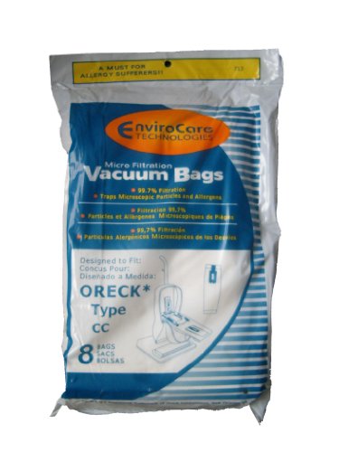 16 Oreck Type CC Xl Micro Filtration Vacuum Bags + 2 Belt, Fits All XL7, XL21, 2000's, 3000's, 4000's, 8000's, 9000's series model Upright Vacuum Cleaners, CCPK8DW, CCPK8, PK80009DW, PK80009, 2000's, 3000's, 4000's, 8000's, 9000's XL7, XL200S, XL21 XL-9100C, XL-9200, XL-9300, XL-9400, XL9100HG SL-100C, XL-888, XL-5000, XL-5300, XL-8300