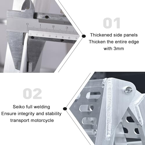 Rampas de carga de aluminio 88.9 in, plegables, capacidad 1499 lbs miniatura 7