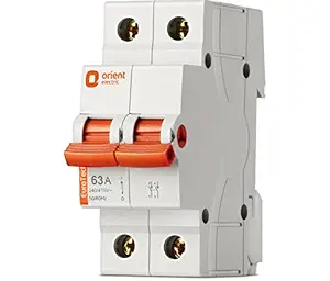 Orient Electric 63A Plastic Double Pole Isolator (White)