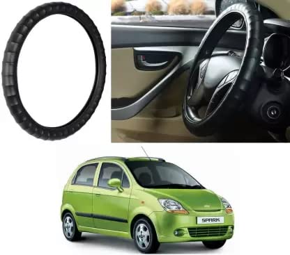 Image of Car Steering Wheel Cover with Finger Grip for Chevrolet Spark