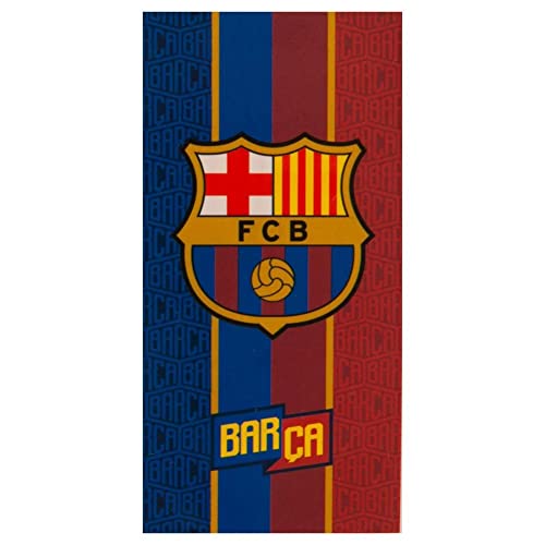 Unbekannt Serviette De Plage - 70 X 140 Cm - FC Barcelone - Bicolore