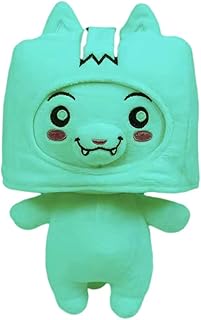 Kedejin Luminous Cartoon Plushies, Foxy and Boxy and Rocky Plush Lanky Toys with Removable Headgear, Flurry Doll Toy Glow in The Night