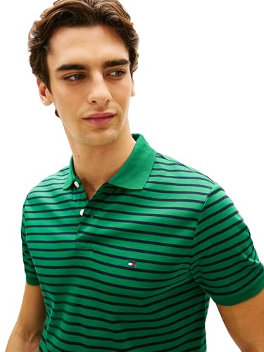 Image of Tommy Hilfiger Mens Short Sleeve Casual Polo Shirts in Regular Fit with Liquid Cotton