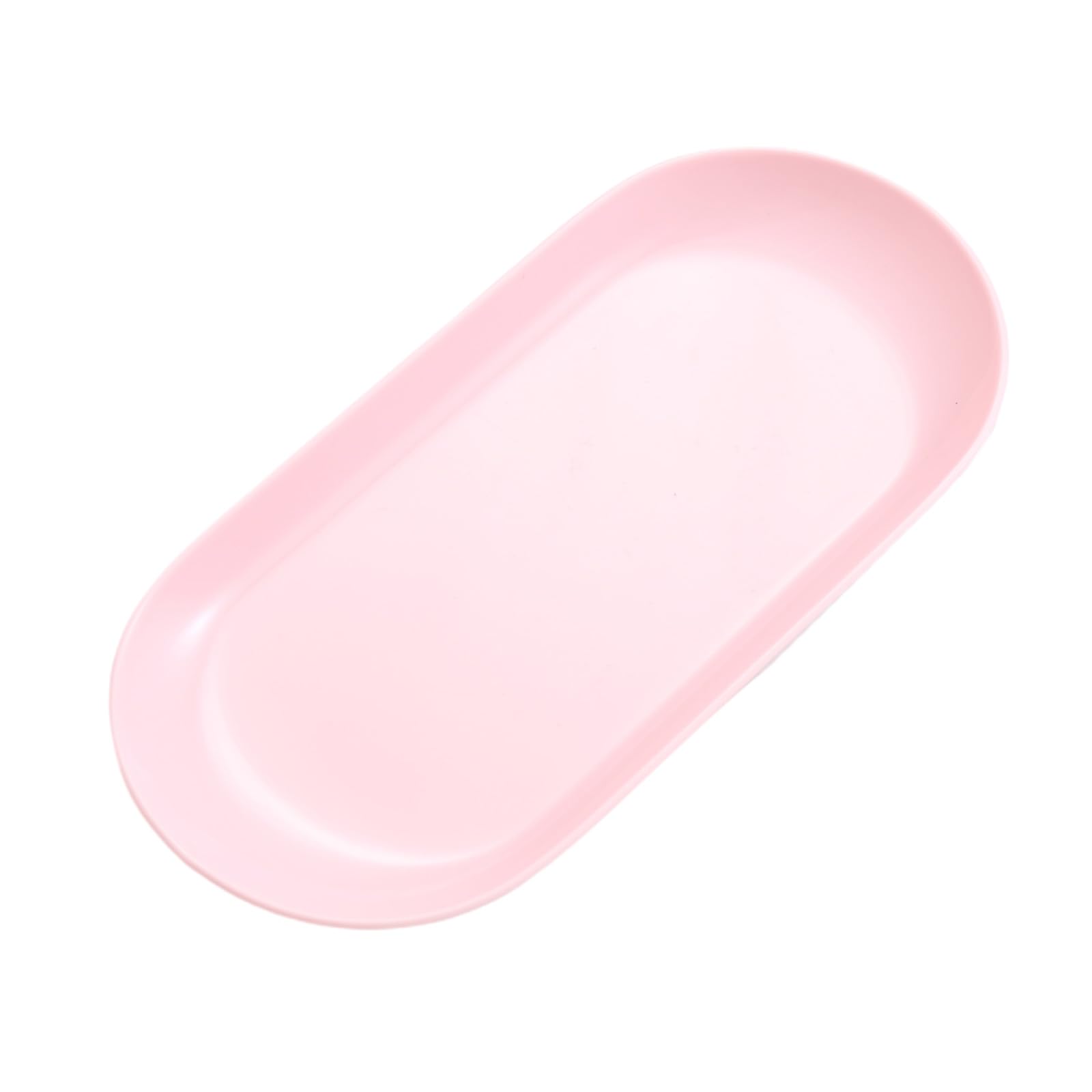 XANHOY Cosmetic Storage Tray Oval Decorative for Vanity Countertop Jewelry Display Makeup Organization Necklace Display