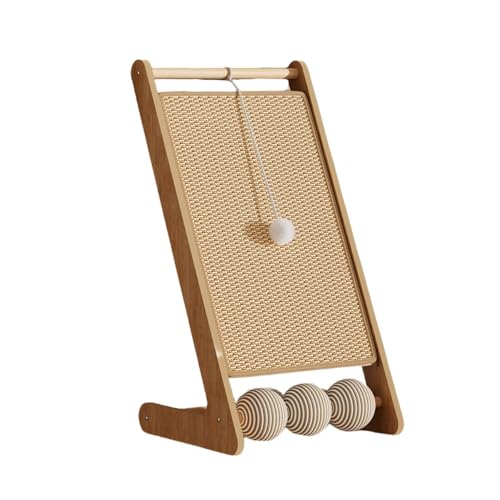 YAKINO 猫用爪とぎパッド(ソファを保護するプロテクター機能を備え) 室内猫のおもちゃとしても活用可能で、レギュラーサイズのソードアートマット設計 猫の磨爪習慣に応えつつ、家具を守る実用的なペット用品 (60*29*14,逆L字型猫用爪とぎボード 密度