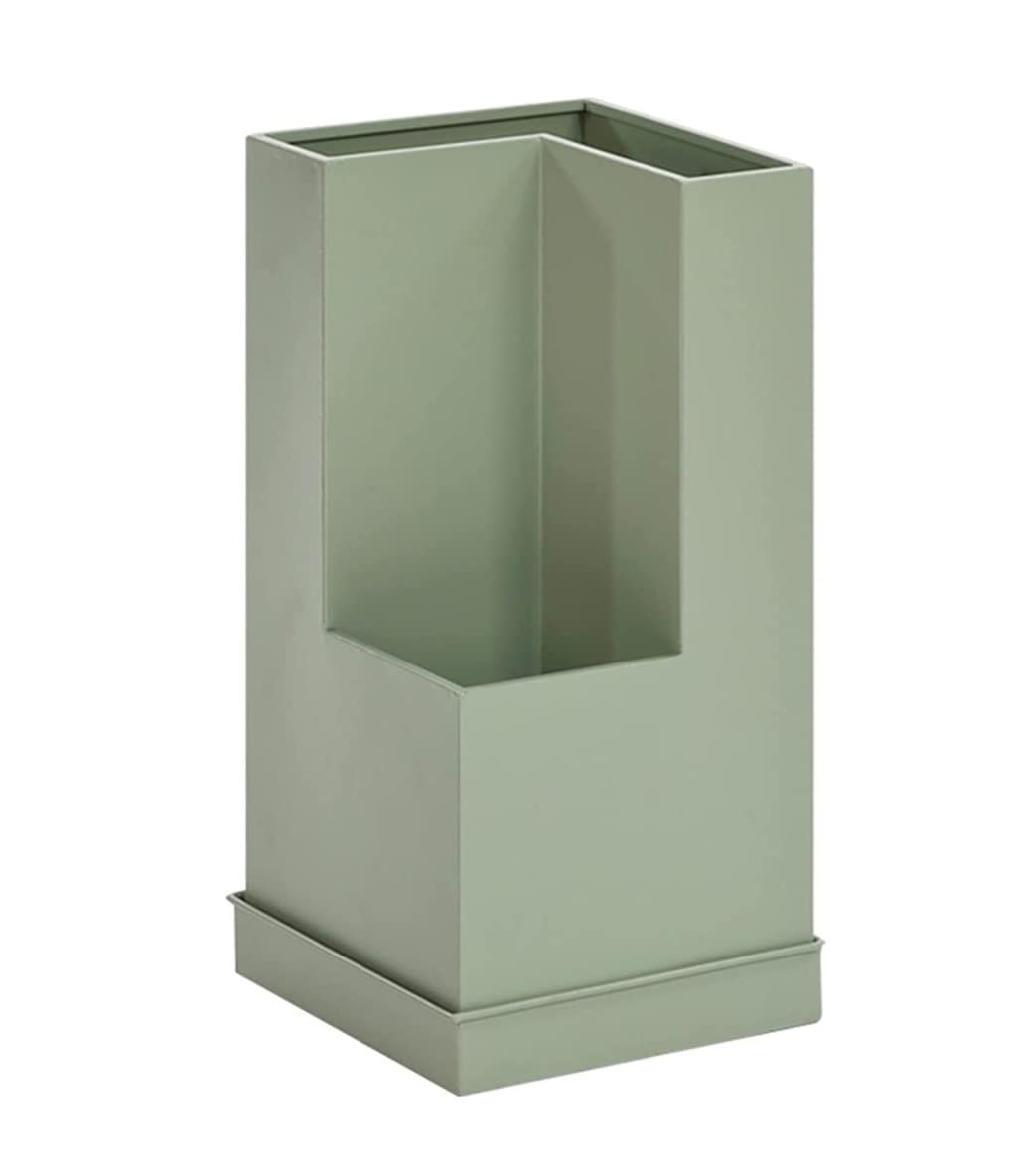 CVdrtyED Stand Organizer Square Umbrella Rack, Metal Indoor Stand, With Removable Drip Tray, For Corner Of Hallway Front Door Hall Hallway Entryway
